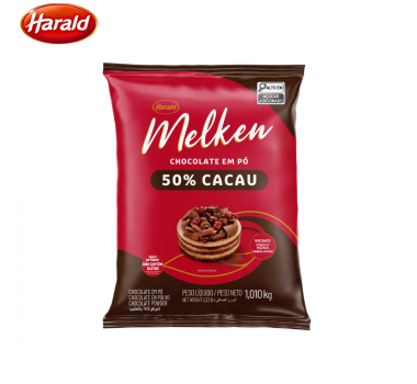 Chocolate em pó 50% 1,01kg  Melken Harald