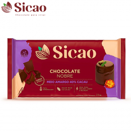 Chocolate Meio Amargo 2,1kg Sicao